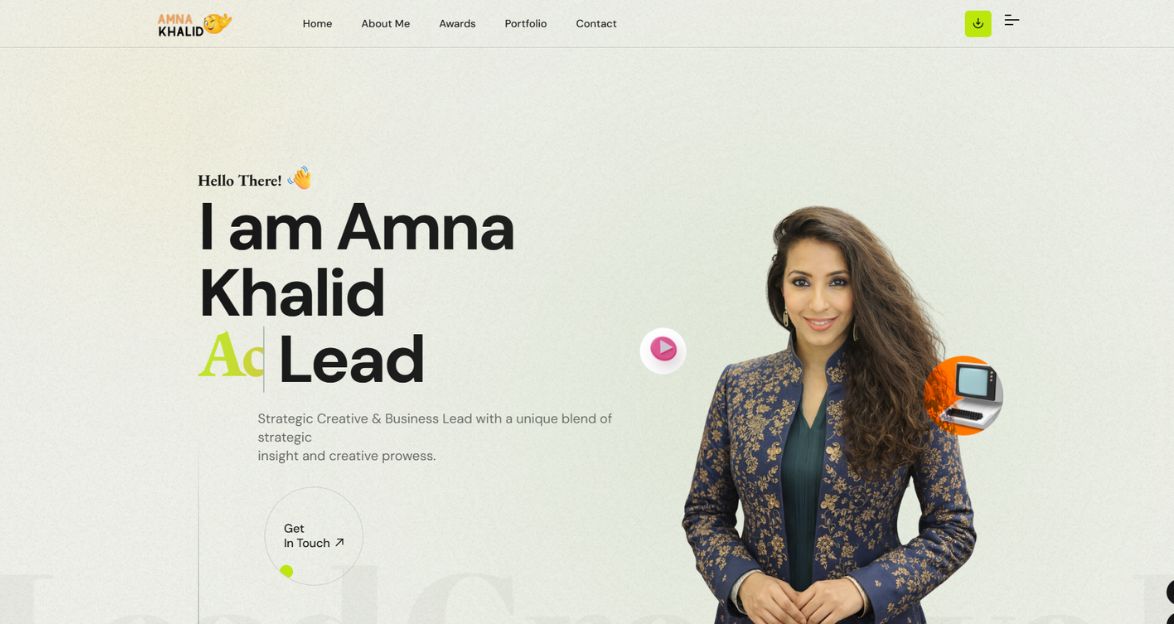 Amna Khalid Portfolio Project Preview